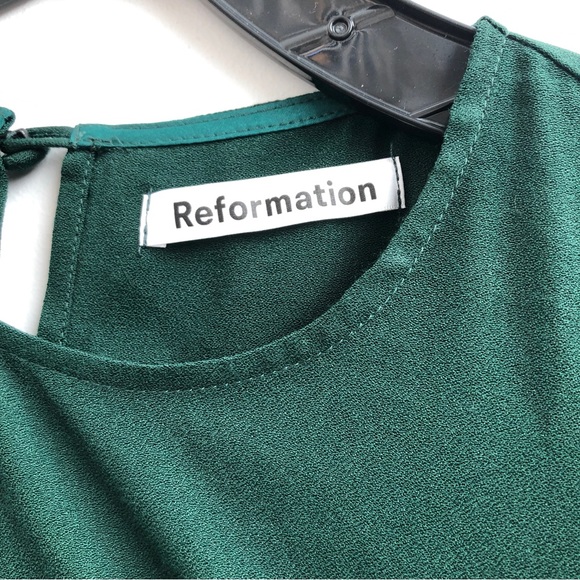 Reformation Frasier beautiful midi dress in green size 4 - Picture 7 of 10